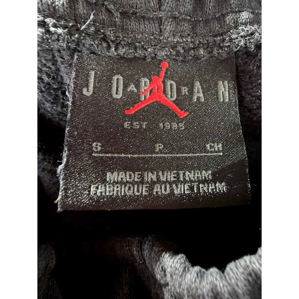 Jordan Mens All Over Print Jumpman Sweatpants Black Size S Retro Streetwear Gym